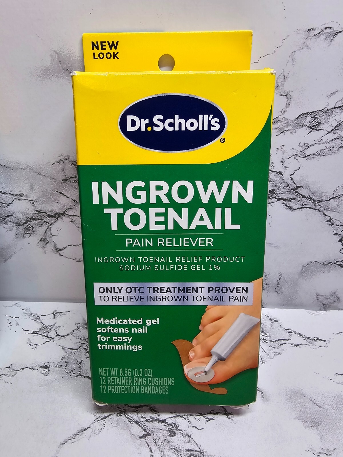 Dr Scholl's Ingrown Toenail Pain Reliever Sodium Sulfide Gel 1 Kit Exp