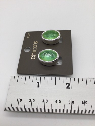 Chico's ClLIP earrings Silver NTWS - Picture 2 of 2