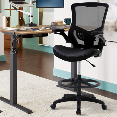 Drafting Chair for Standing Desk Mid-Back Drafting Stool Tall Office