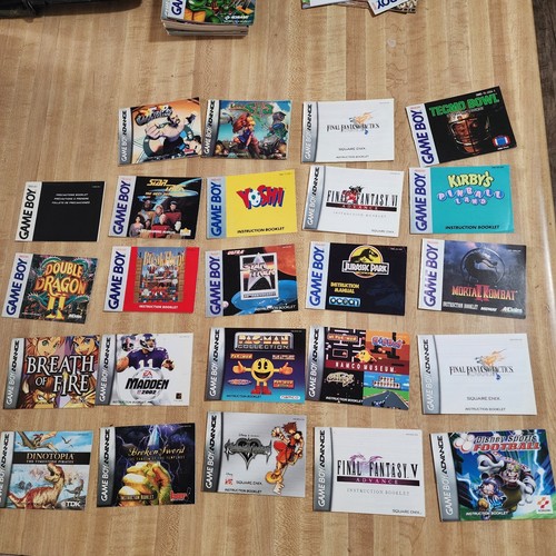 Lot Of 77 GameBoy GBA GBC Manuals and Inserts - Picture 4 of 5