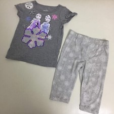 Disney Frozen Elsa Anna Flip Sequin leggings set 0023