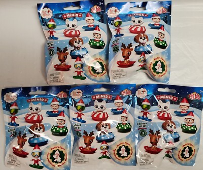 Elf On The Shelf Mini Elf Pets Series 3 Blind Bag Packs - Lot Of 5 Sealed Figure