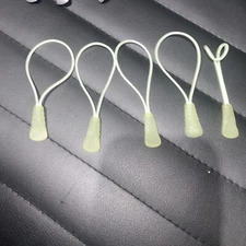 New The North Face Zipper Pull Replacements -Lot Of 5 Glow In dark