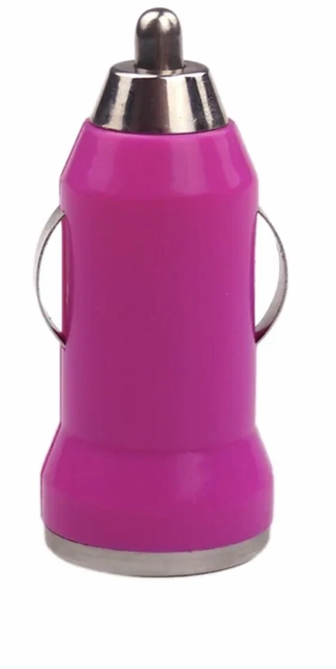 Lote 10x Color NUEVO USB Coche Encendedor DC Alimentación Cargador Adaptador Foto 3 de 4