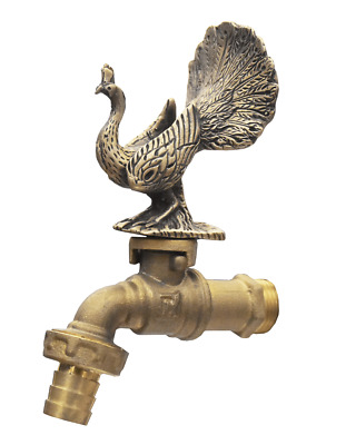Outdoor Brass Water Tap Vintage Faucet Garden Spigot Animal Home Decor Living