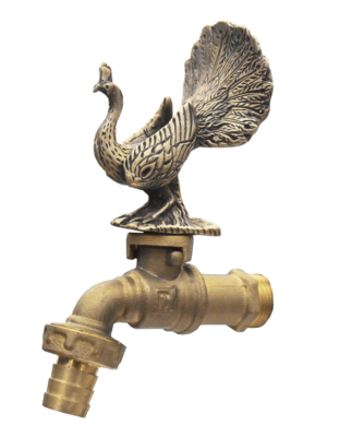 #ad #ad Brass Garden Tap Faucet PEACOCK Spigot Vintage Water Home Decor Outdoor Yard 1 2 $64.99