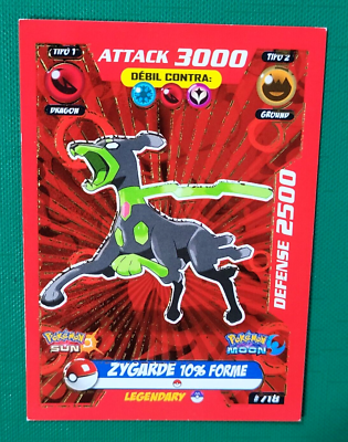 POKEMON TCG 3R V2 #718 ZYGARDE 10% Card PERU 2018 South America