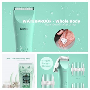 Baby Hair Trimmer Low Noise Kids Hair Clippers Waterproof Children