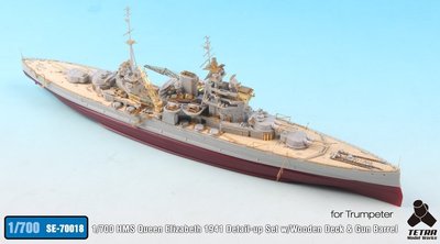Tetra Model SE70018 1/700 HMS Queen Elizabeth 1941 Detail Up Set