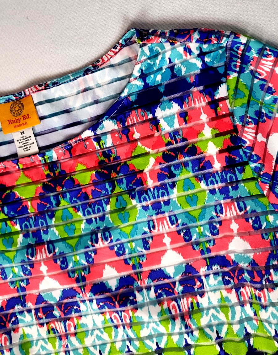 Ruby Rd. Women's Size 1X Multicolor Striped Burno… - image 6