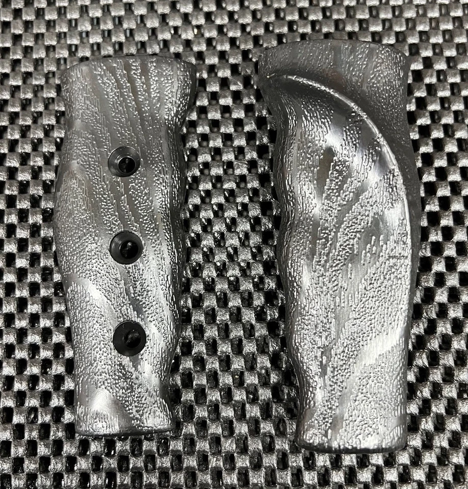 BLACK - Molded Wood Grain Pistol Grips & Screws HURST OEM Mopar Shifter Handles - Image 3 of 4