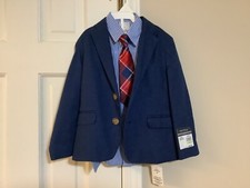 Boys Nautica Suit Coat, shirt, pants and tie size 4T NWT