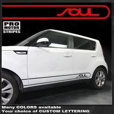 For KIA SOUL Rocker Panel Side Stripes Decals 2014 2015 2016 2017 2018 2019
