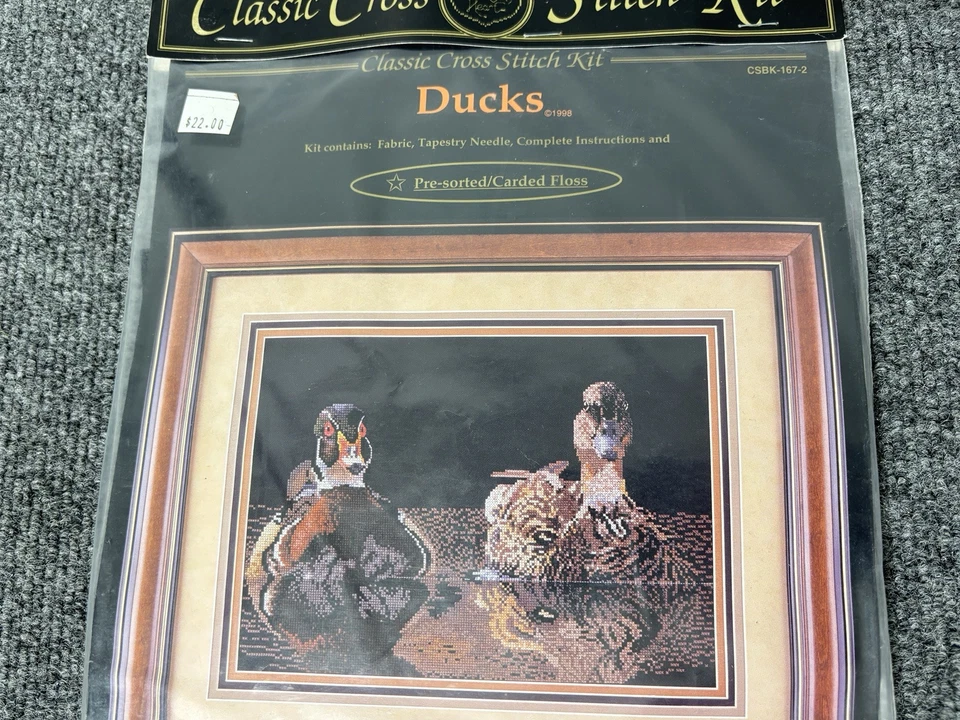 Cross My Heart Cross Stitch Kit CSBK-167-2 DUCKS Brand New - Image 2 of 4