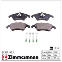 Zimmermann 24310.190.1 Bremsbelagsatz, Scheibenbremse