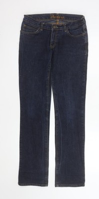 Shakira Damen blau gerades Bein Stretch Denim Jeans Gr. 12