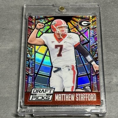 2015 Panini Prizm Collegiate Draft Picks Stained Glass Matthew Stafford #36