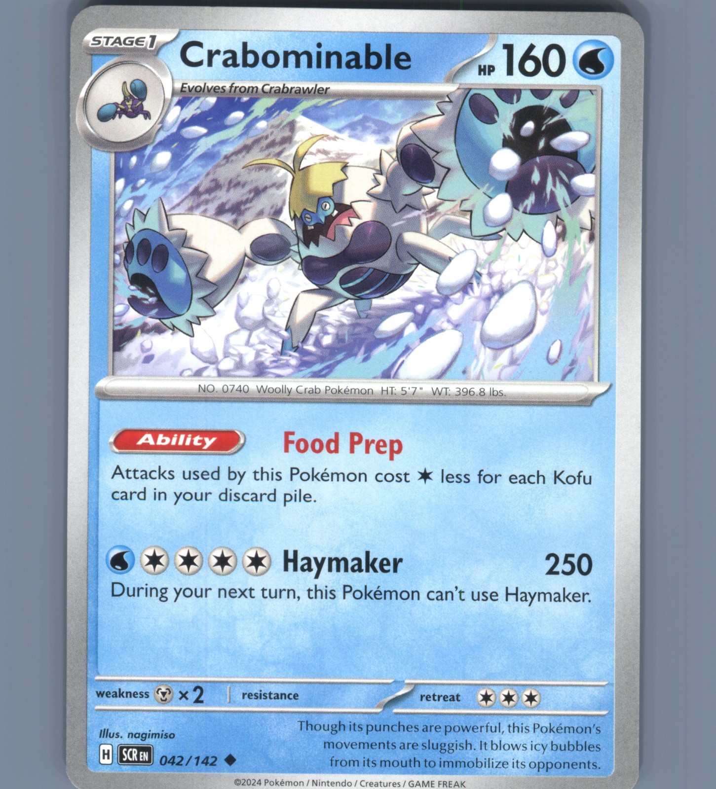 Crabominable - Uncommon SV07: Stellar Crown 042/142 NM English