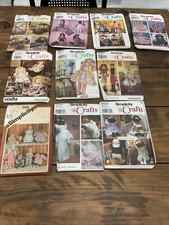 YOU PICK Sewing Patterns Simplicity Crafts, Dolls, Doll Clothes etc VTG
