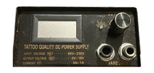 Tattoo Machine LCD Digital DC Power Supply 18V 1A Dual Liner Shader