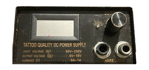Tattoo Machine LCD Digital DC Power Supply 18V 1A Dual Liner Shader