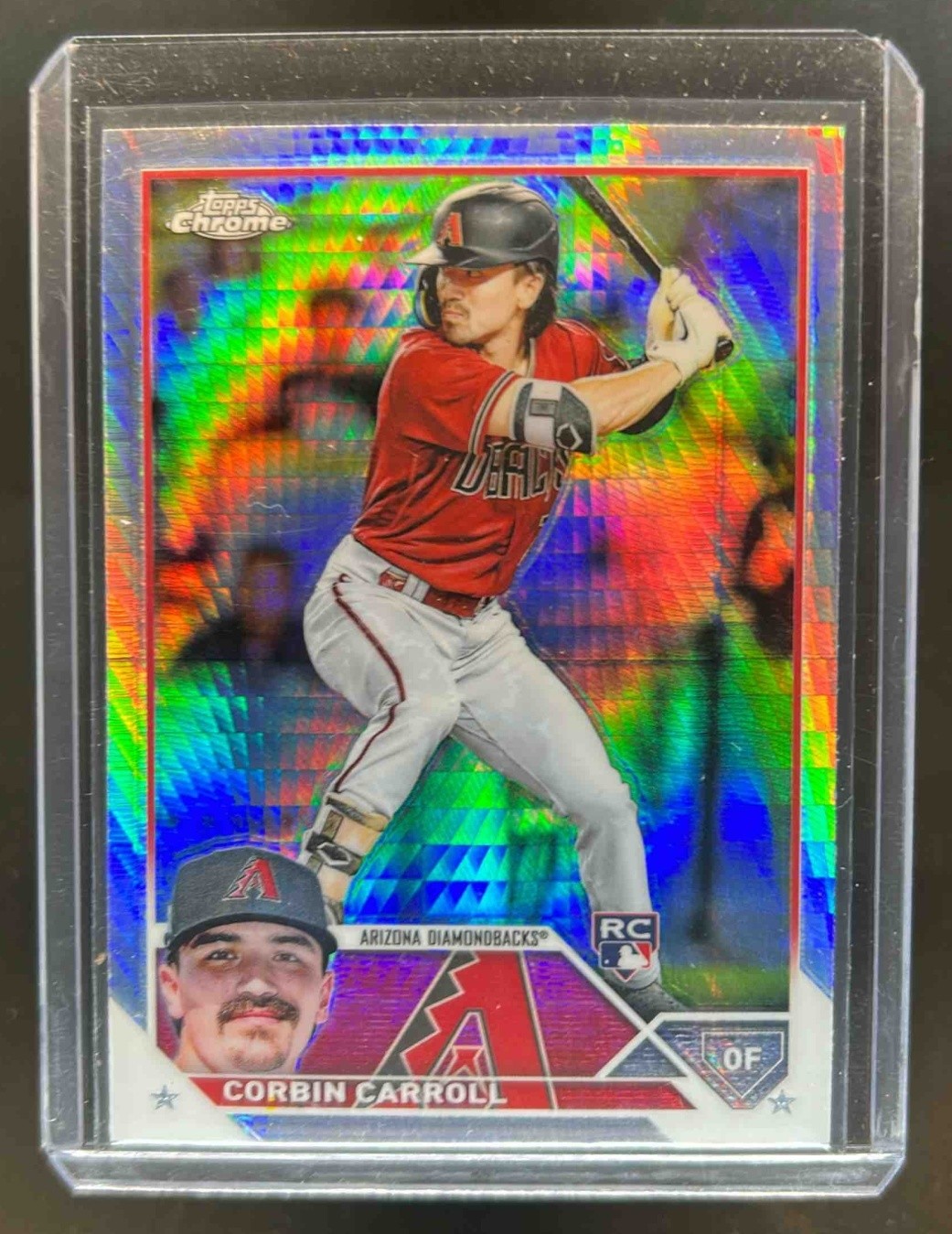 2023 Topps Chrome Corbin Carroll RC Prism Refractor #95 Diamondbacks