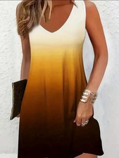 2XL Size 14 - Bust 42.2-44" - Beautiful Sunset Dress – Muumuu ✨ Brand New