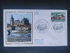 Enveloppe Premier Jour Timbre Château De Gien N° 1758 Oblitéré Gien 1973
