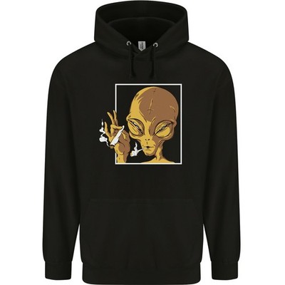 Ein Alien Raucht Gras Kinder Hoodie