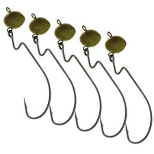 Lead Football Swing Jig 1/2 oz Green Pumpkin  5 Pack for Fishing