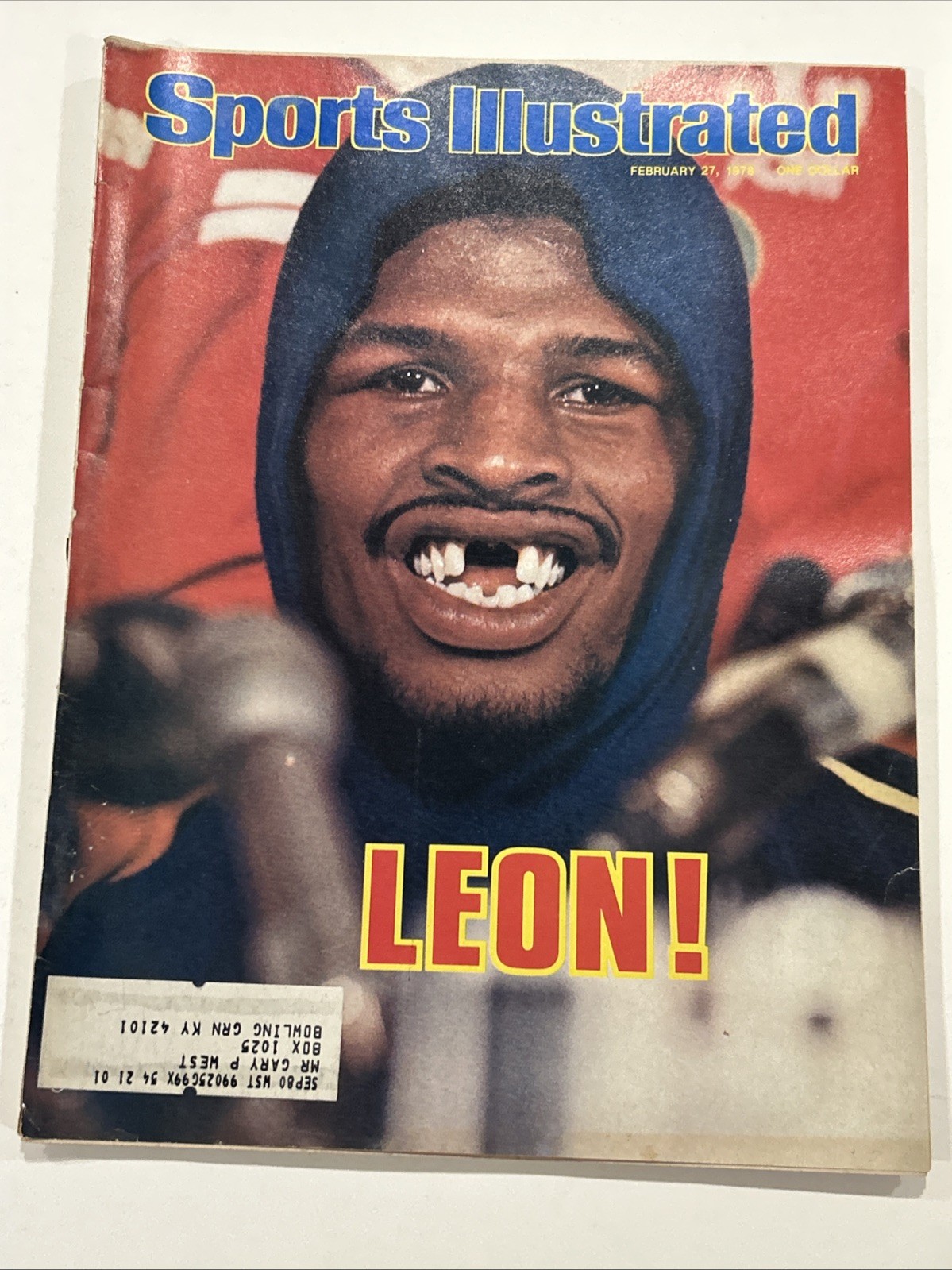 Sports Illustrated Magazine Feb 27 1978 Leon Spinks Heavyweight Boxer Label