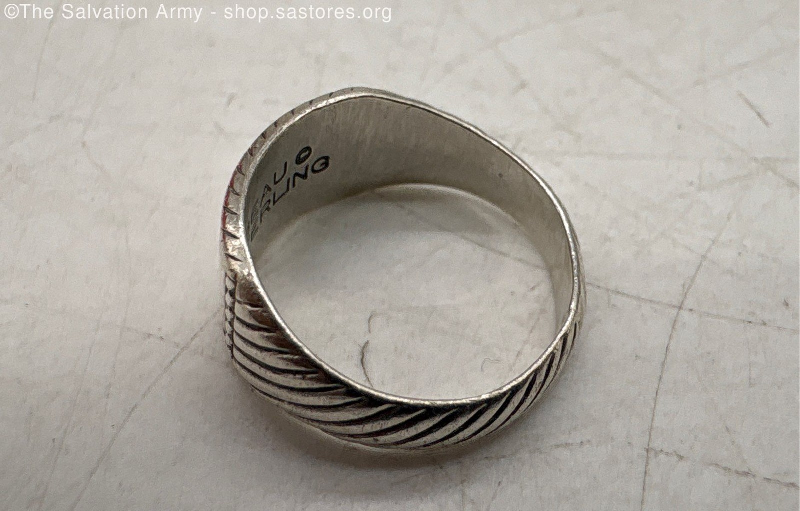 Signed Beau 925 Sterling Silver Rectangular Signe… - image 5