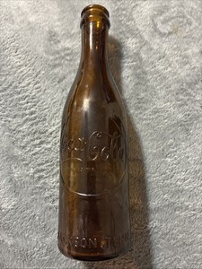 Straight Sided Coca-Cola 75th Anniversary Brown Soda Bottle Jackson, Tenn. 1980