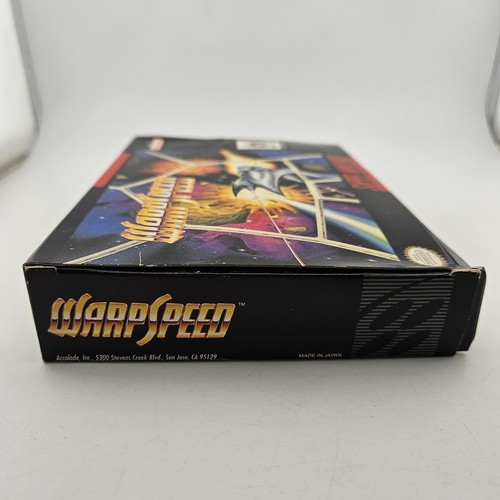 Super Nintendo WarpSpeed SNES Game + Manual + Box Complete CIB Tested Cleaned - Bild 14 von 24