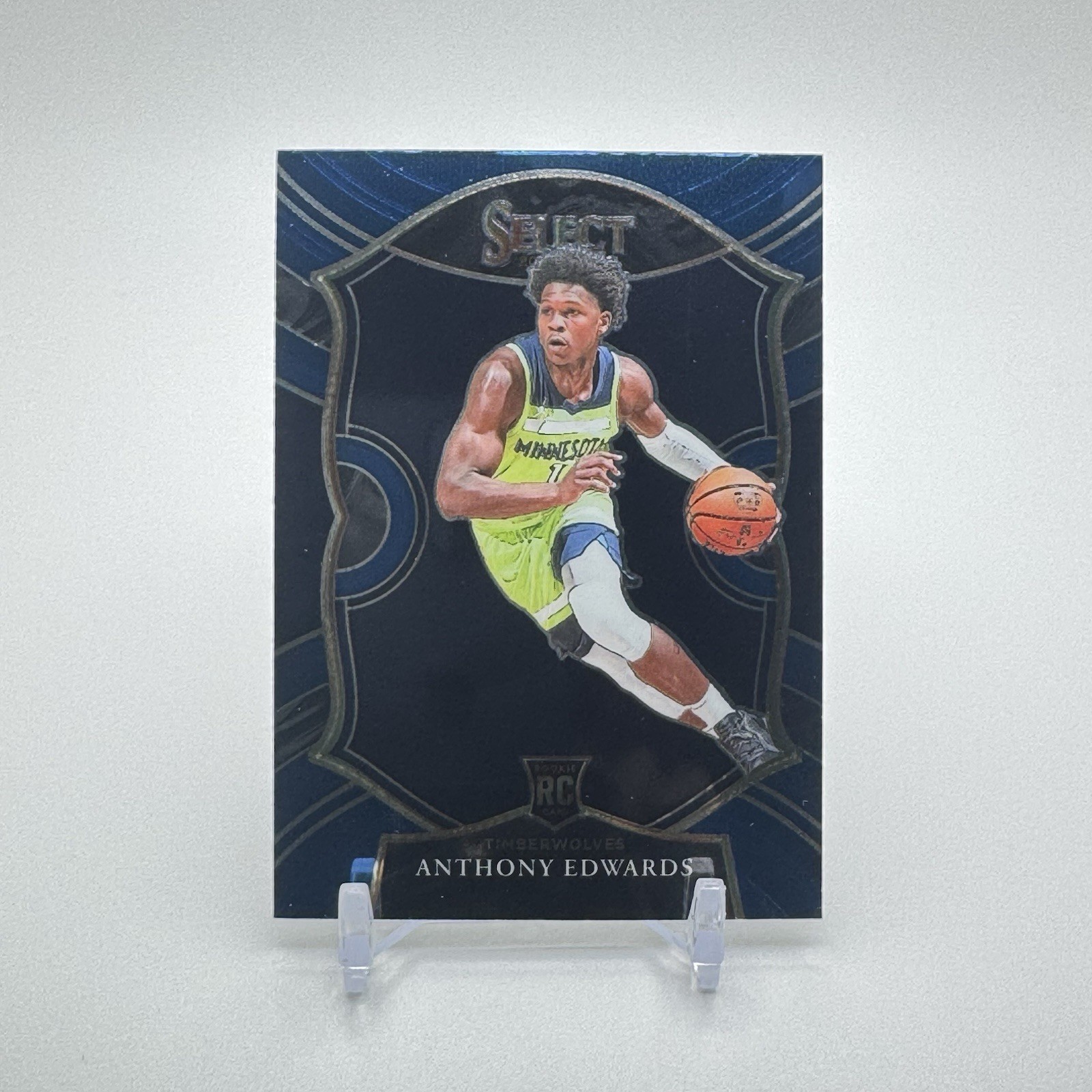 2020-21 Panini Select - Concourse Anthony Edwards #61 Blue Prizm (RC)
