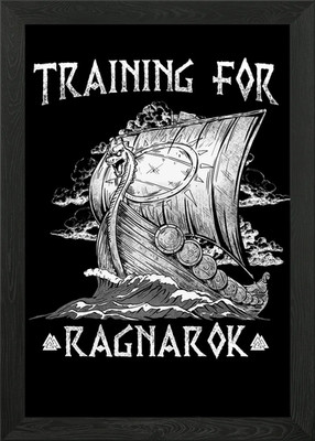 Training für Ragnarok Gerahmtes Wandbild Poster Leinwanddruck Bild