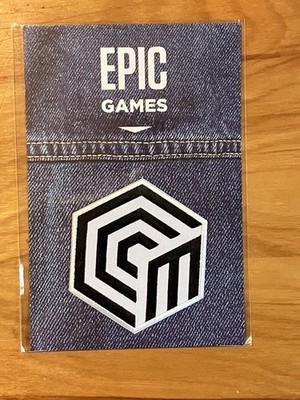 EPIC GAMES Iron-on Employee Exclusive Patch -Geometric Logo - NEW Pkg FREE SHIP