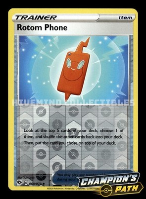 Rotom Phone 64/73 Reverse Holo Champions Path Pokémon Card