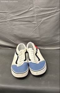 Vans Ward Tricolor Blue White Red Low Top Skate Shoes Men's Size 13