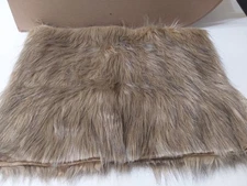 Faux Fur Crafting Sewing 2 Tone Brown Shaggy 12x52'' Fur 1'' Bear Plush