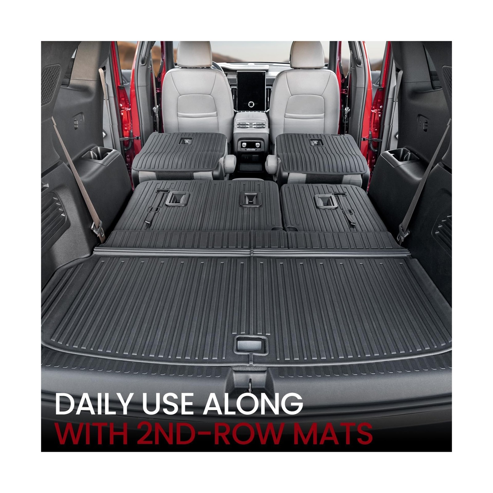 Cargo Mat Backrest Mats for 2024 2025 GMC Acadia 7 Seats Car Accessories, All...