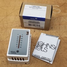 Johnson Controls T-4000-2146 Beige Plastic Thermometer Cover, Single Window