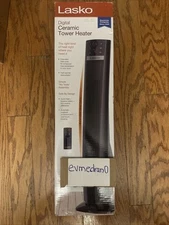 Lasko CT32791 43’ Ceramic Tower Heater with Remote Control Black