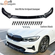 For BMW 3 Series G20 320ie 330i Base 19-22 V Style Carbon Fiber Style Front Lip