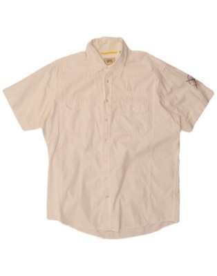 Camel Active Herren Kurzarm Hemd XL weiß Baumwolle DP02