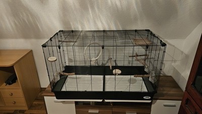 Vogelkäfig Ferplast Piano 8 Gebraucht + Un- und gebrauchtes Zubehör