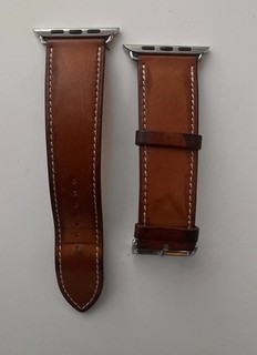 Apple Watch Hermès Brown Leather Band Authentic 42 44 45 46 49 Mm Used Read H2
