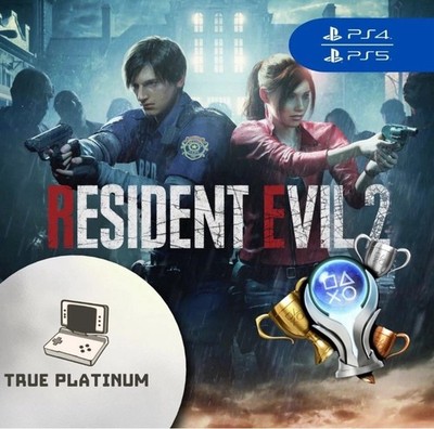 RESIDENT EVIL 2 Remake Platinum Trophy Service  Instant Platinum Trophy  