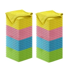 USANOOKS Microfiber Cleaning Cloth - 100Pcs (12.5x12.5 inch) High Performance...