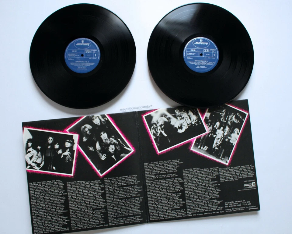 PRISTINE ORIGINAL 1973 THE NEW YORK DOLLS VINYL 2 LP WARHOL STYLE ART COVER NM - Image 3 of 4